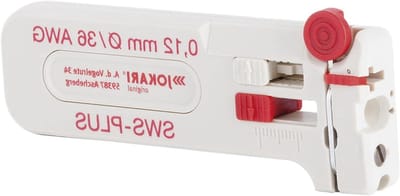 Precisie striptang - Draadstripper - Kleine draden strippen - Verstelbare lengteaanslag - 0.6 mm - Multicolor