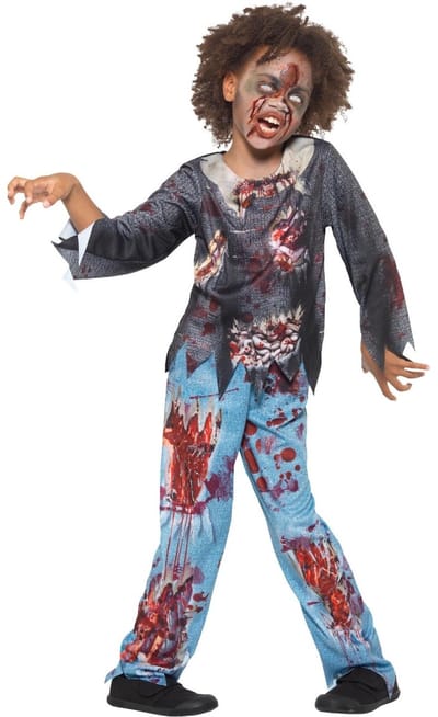 Smiffys Kinder Kostuum -Kids tm 6 jaar- Zombie Child Multicolours