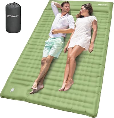 Zelfopblazende Campingluchtmatras voor 2 Personen - 12 cm Dikte, Ultralicht en Comfortabel