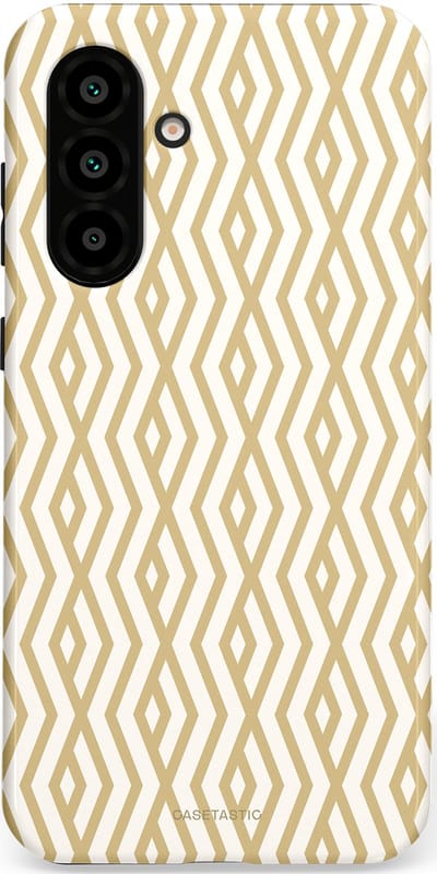 Casetastic Hoesje Geschikt voor Samsung A56 / A36 - Stijlvolle Beschermende Duo-layer Case - Art Deco Goud