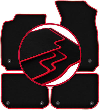 CARLUX-RED automatten voor: Audi A4 B5 sedan, stationwagen, avant (1995-1999)