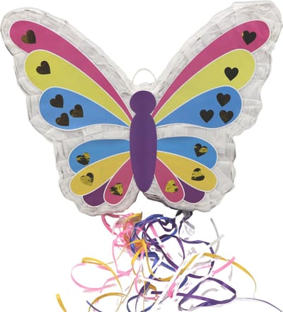 Funny Fashion Pinata van papier - Vlinder - 42x32 cm - Verjaardag