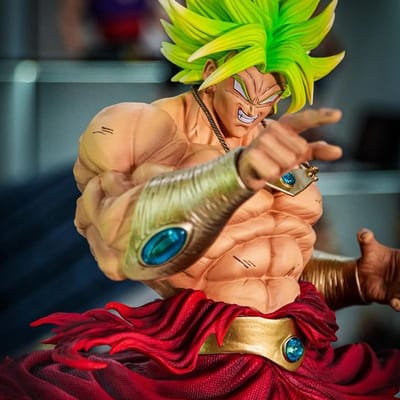 Dragon Ball Nieuwe Super Saiyan Jt Standbeeld - 50cm Gebroken Cirkel Brolly Actiefiguur Animatiemodel Ornament voor Set Cadeau