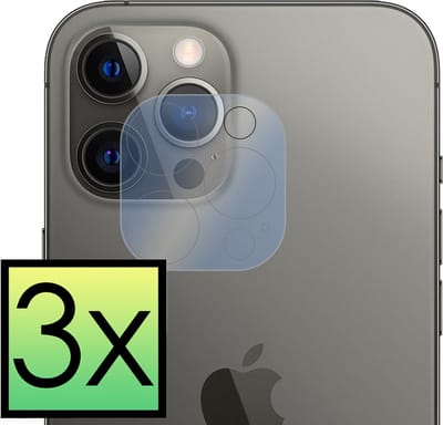 Camera Lens Protector - 3 Stuks - Geschikt voor Apple iPhone 11 Pro - Camera Screenprotector - Beschermglas - Gehard Glas - Tempered Glass - Screen Protector