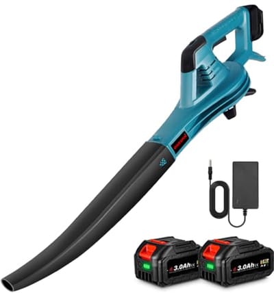 Accu Bladblazer 350 km/u met 6 Snelheden - Elektrische Luchtblazer voor Gazononderhoud en Patio's