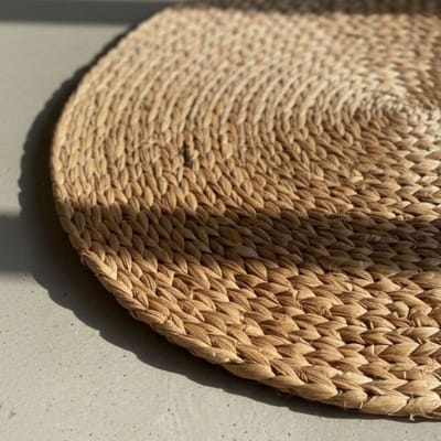 Waterhyacint vloerkleed D100 cm - rond vloerkleed - 4shine