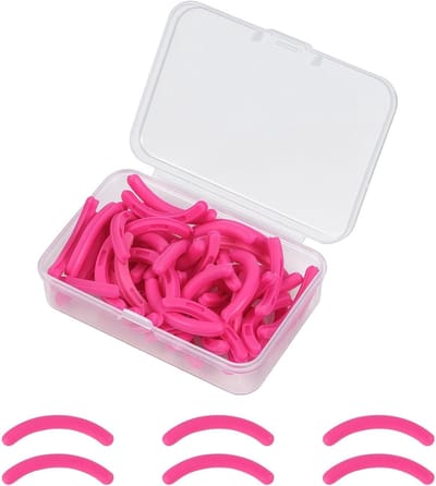 Wimperkruller met 50 vervangende pads en transparante opbergdoos voor perfecte wimpers