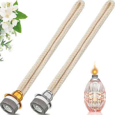 Set van 2 Olie Lamp Lonten met Katalytische Brander, Vervangingsonderdelen voor Aromatherapie en Verbetering van de Luchtkwaliteit