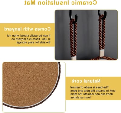 Set van 4 Design Keramische Onderzetters, Geschikt voor Tafels en Meubels, Ideaal voor Bekers en Potten