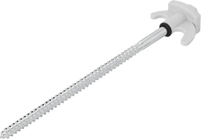 ProPlus Schroefbare metalen tentharing - 20 cm - verzinkt - geschikt voor harde grond