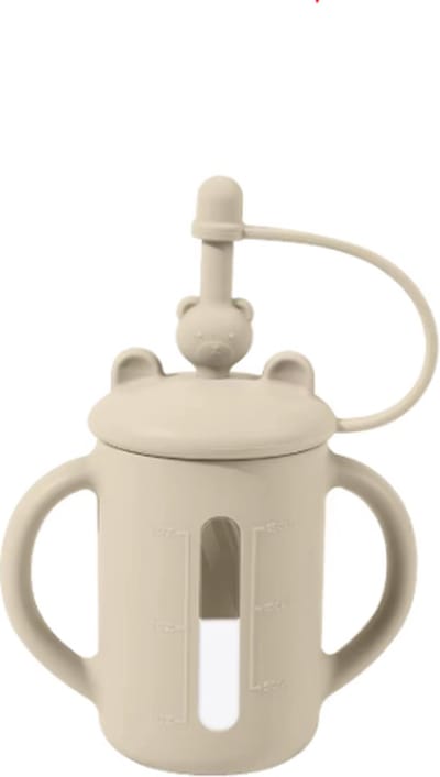 Rietjesbeker - Drinkerbeker - Antilek beker - Sippy cup - Baby - Peuter - 150ML - Beige