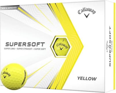 Callaway Supersoft golfballen (dozijn) - Geel