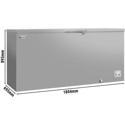 GGM Gastro Tiefkühltruhe - 1800mm - 534 Liter - Edelstahldeckel - inkl. Trennwand Zilver