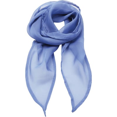 Premier Uniseks sjaal van chiffon in kleuren voor volwassenen (Middenblauw)
