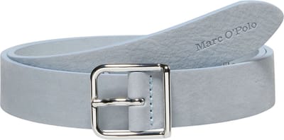 Marc O'Polo Leren Riem Fredis Ladies Belt W70 Nordic Sea Lichtblauw