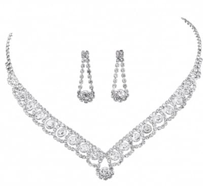 2-Delige -Trouw -sieraden set -Mirthe- zilverkleur-Charme Bijoux