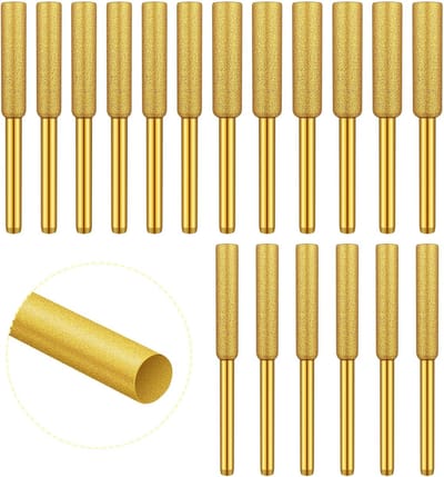Diamond Chainsaw Sharpener - Pack van 15 - 4/4.8/5.5 mm - Chainsaw Blade - Zaagketting Slijpen en Scherpen voor Elektrische Kettingzagen