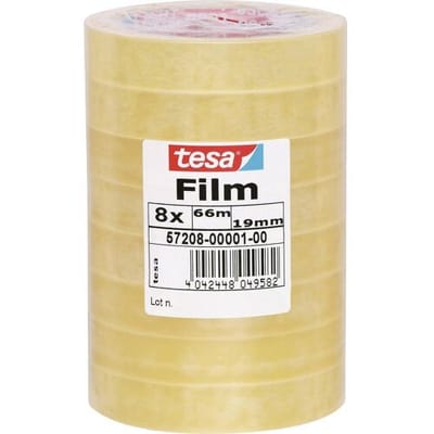 tesa 57208-00001-01 tesafilm Standard Transparant (l x b) 66 m x 19 mm 8 stuk(s)