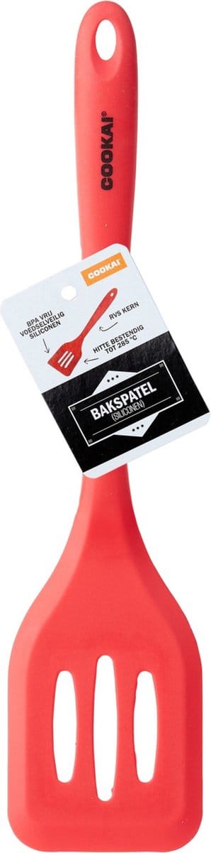 Bakspatel, Siliconen, Rood - Cookai