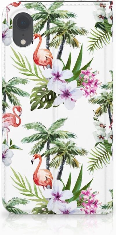 Apple iPhone Xr Hoesje maken Flamingo Palms
