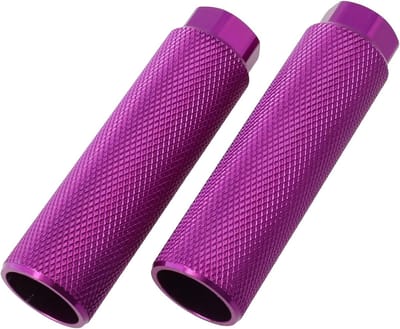 Fietsvoetsteunen - Fiets Pegs - Extra Grip - Aluminiumlegering - 3/8 9mm Assen - Paars