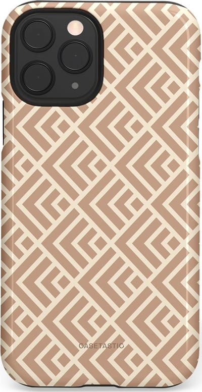 Casetastic Hoesje Geschikt voor Apple iPhone 11 Pro - Stijlvolle Beschermende Duo-layer Case - Abstract Zand Kunst