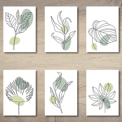 Kaartenset botanical | 40 stuks
