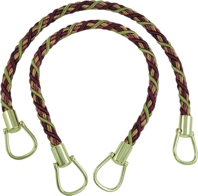 Gordijn Tiebacks - Gordijnkoorden Gordijnbinders - Gordijnen Decoratief Houden - Elegante Glanzende Afwerking - 46 cm lang - Olijfgroen