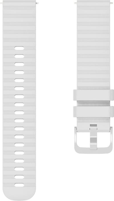 Siliconen bandje - geschikt voor Garmin Venu 2s / 3s / 4 (41mm) / Vivoactive 4s / Forerunner 255s / 265s - Huawei Watch GT 5 Pro - 42mm / GT 6 / GT 5 / GT 4 - 41mm - wit