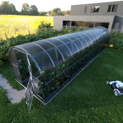 KLASIKA ARCH Tuinkas - 3 x 10 m (30 m²) - 4 mm Dikte - Kweekkas - Polycarbonaat afdekking