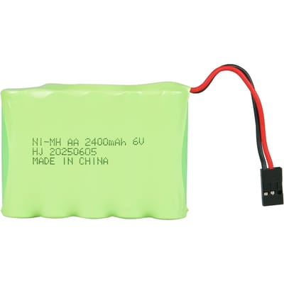6V 2400mAh NiMH Ontvanger Batterij met Hitec Connector - AA NiMH Oplaadbare Batterij Pack voor RC Helikopters, Modelvliegtuigen groen