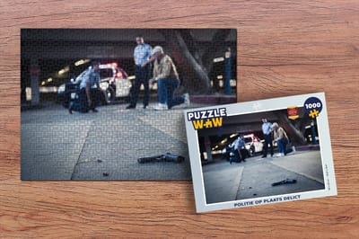 Puzzel Politie op plaats delict - Legpuzzel - Puzzel 1000 stukjes volwassenen