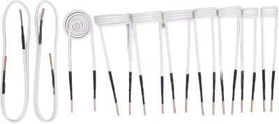 10 Stuks Inductieverwarmerspoelen met Messing Kern voor Roestverwijdering en Warmtebehandeling, Ideaal voor Elektrische Toepassingen en Isolatiecoating
