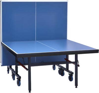 Opvouwbare tafeltennistafel voor binnen, draagbaar tafeltennisspel met snelklemnet, vergrendelbare wielen, eenvoudige montage in 10 minuten, 25 mm MDF-oppervlak voor professioneel spel