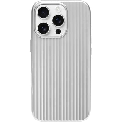 3D Streep Metaalverf Magnetische Hoes Voor iPhone 17 16 15 14 Pro Max Magsafe Mat Geribbeld Bagagepatroon Armor PC Hoes iPhone 15