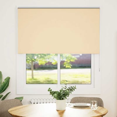 vidaXL - Rolgordijn - verduisterend - 140x175 - cm - stofbreedte - 136,6 - cm - beige