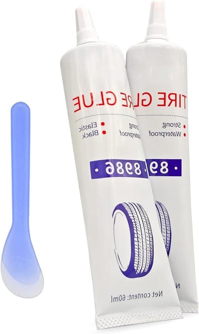 Bandenreparatie Lijm - Rubberen Lijmset - Banden Snel Repareren - Sterke Hechting - 120 ml - Zwart