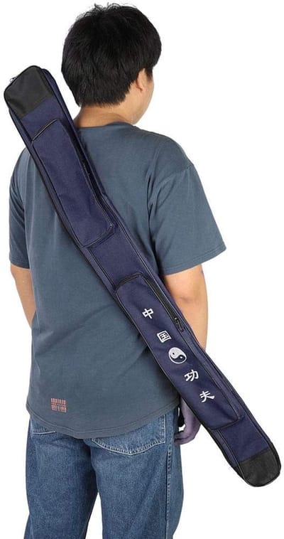 Zeynomax - Zwaardtas - Lichtgewicht Zwaard Draagtas - Multifunctionele Fitness Zwaarddrager - Blauw - Duurzaam Zwaard Accessoire - Geschikt voor Vec..