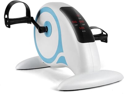 Gemotoriseerde Pedaal Hometrainer - Mini Fiets Trainer - Revalidatie Oefeningen - 12 Snelheidsinstellingen - 6 Kilogram - A
