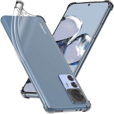 ebestStar - Hoes geschikt voor Xiaomi 12T Pro, 12T 5G, Silicone Slim Cover Case, Versterkte Hoeken en Randen hoesje, Transparant