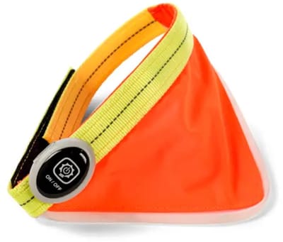 Flash bandana voor huisdieren - led halsband - led verlichting - oplaadbaar - M/ L - Ø 45 - 55 cm