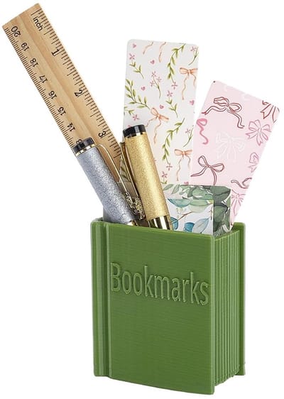 Dailygoods- Bladwijzerhouder 3D-geprint - Boekvormige Organizer - Decoratie voor Thuis/Bibliotheek/Kantoor - Cadeau voor Boekenliefhebbers - Functioneel en Stijlvol - Boekaccessoire