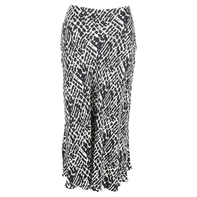 Ba&Sh Oddy bedrukte midi-rok in zwart-wit viscose