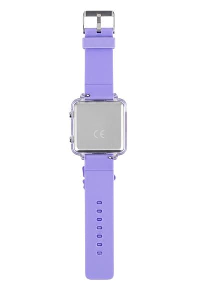 Stitch Leren Horloge met Paarse Band