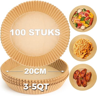 YYchan Airfryer bakpapier Rond-Wegwerp bakjes voor airfryer – Airfyer accesoires