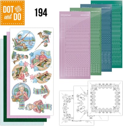 Nr. 194 Dot and Do Knitting - Funky Hobbies by Yvonne Creations