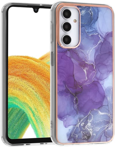 UNIQ Accessory Galaxy A24 TPU Backcover - Marble Purple