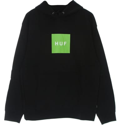 Essentials Box Logo Herenhoodie P/o Hoodie Zwart