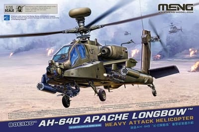 Meng Model Modelbouwpakket Helikopters - MENG QS004 Boeing AH-64D Apache Longbow - Heavy Attack Helicopter Plastic - 1:35 - Modelbouw