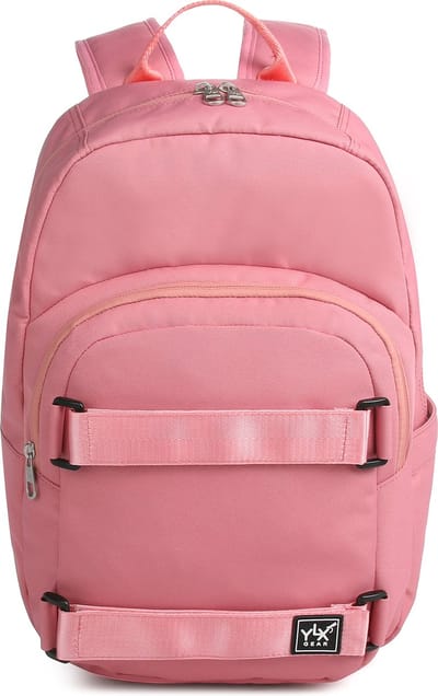 YLX Aster rugzak. Plumeria roze. Recyceld Rpet materiaal. Gerecyclede plastic flessen. Eco friendly. 15" laptop sleeve. Volwassenen - tieners - middelbare scholieren. Vrouwen - dames - meisjes. Backpack - rugzak - schooltas